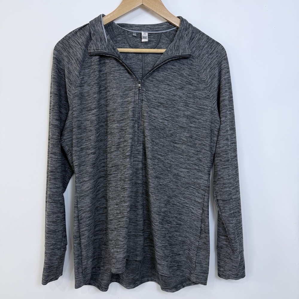 Under Armour Heat Gear Long Sleeve Half Zip Pullover Performance Shirt Womens L